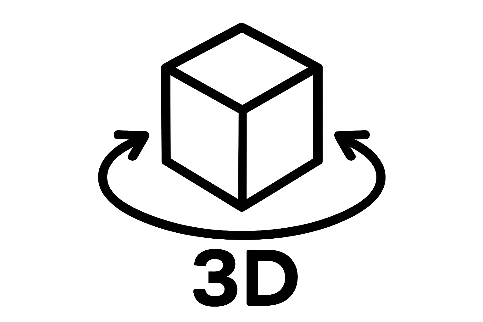 Icone 3D visualizador
